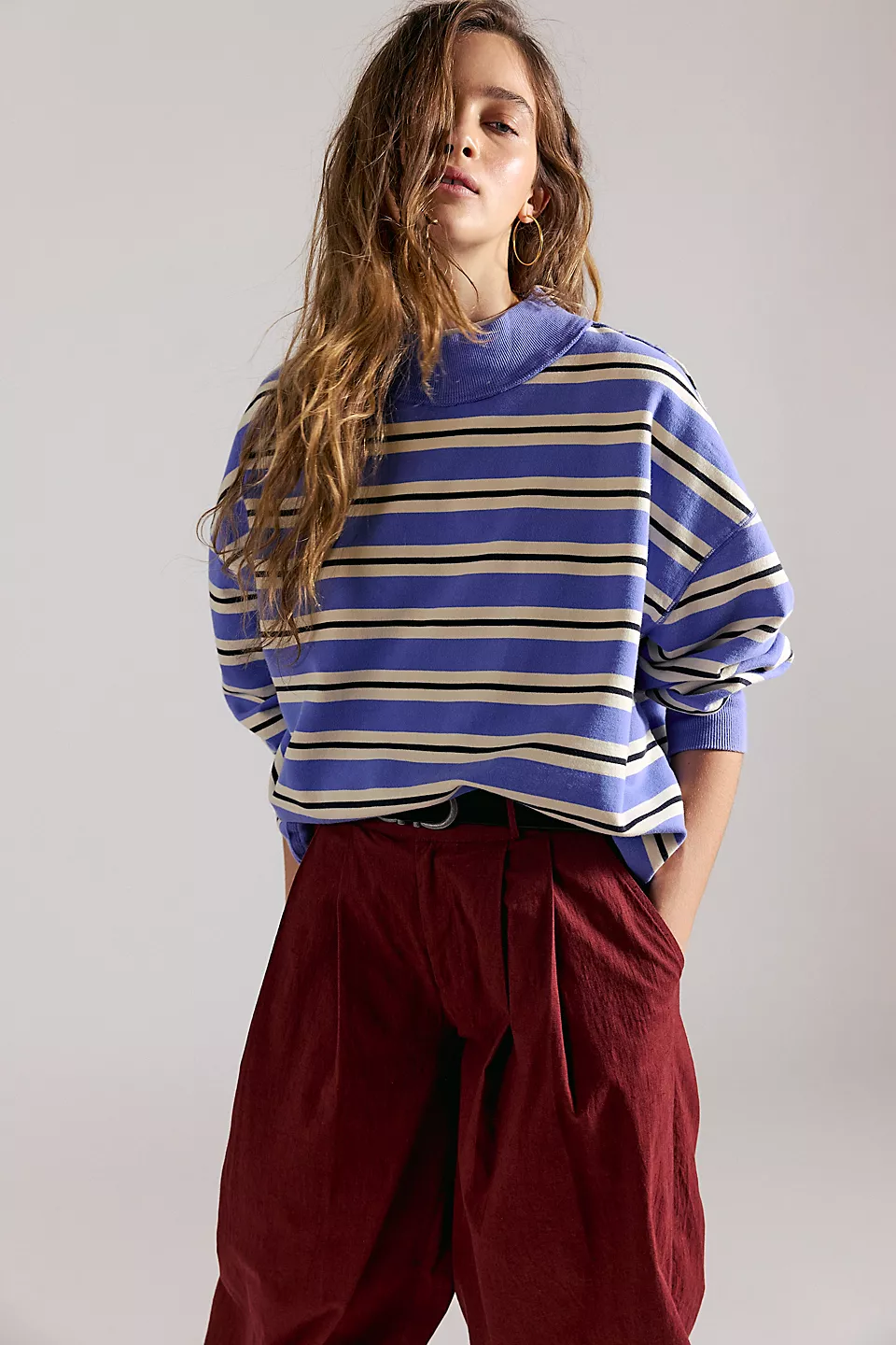 Palm Springs Striped Pullover