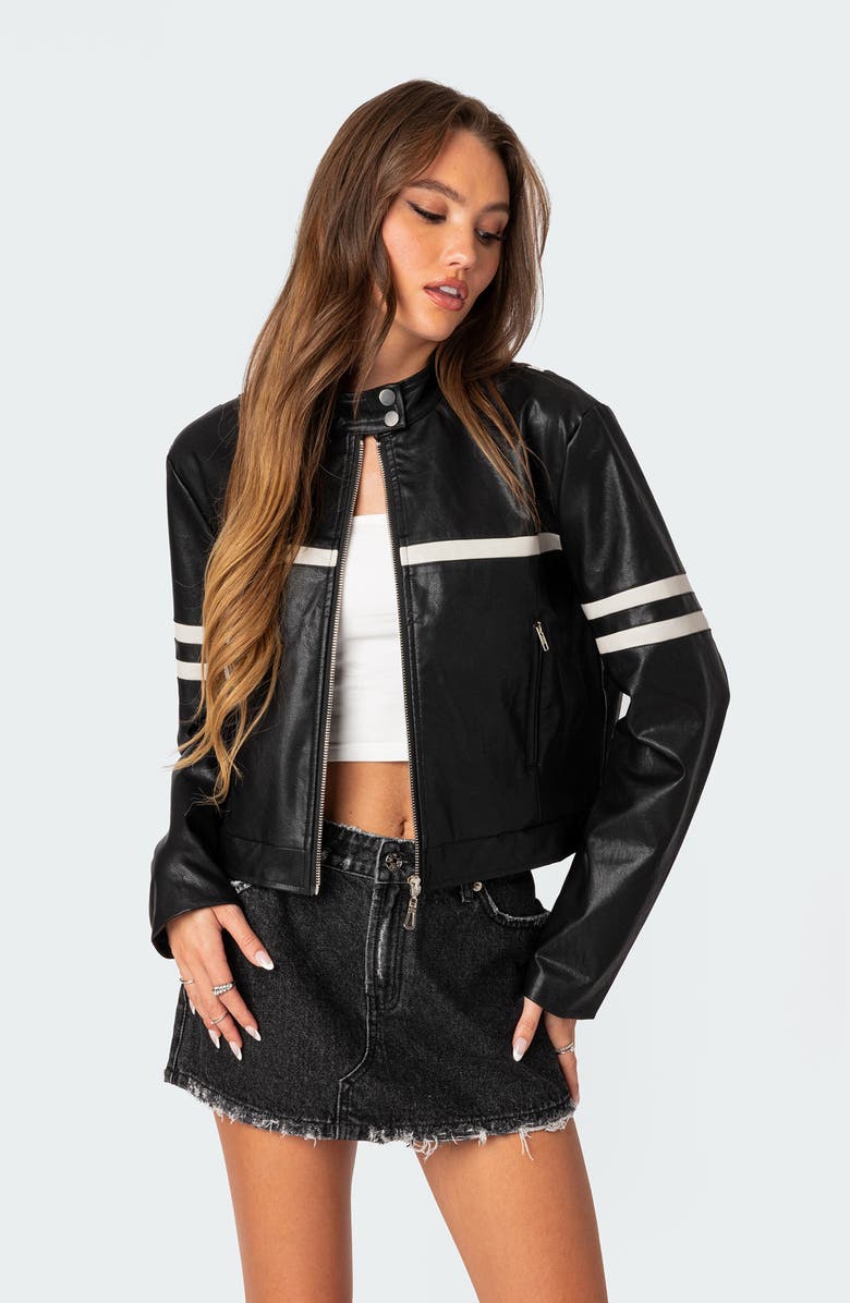Rockstar Oversize Faux Leather Jacket