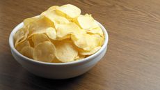 bowl of plain potato chips