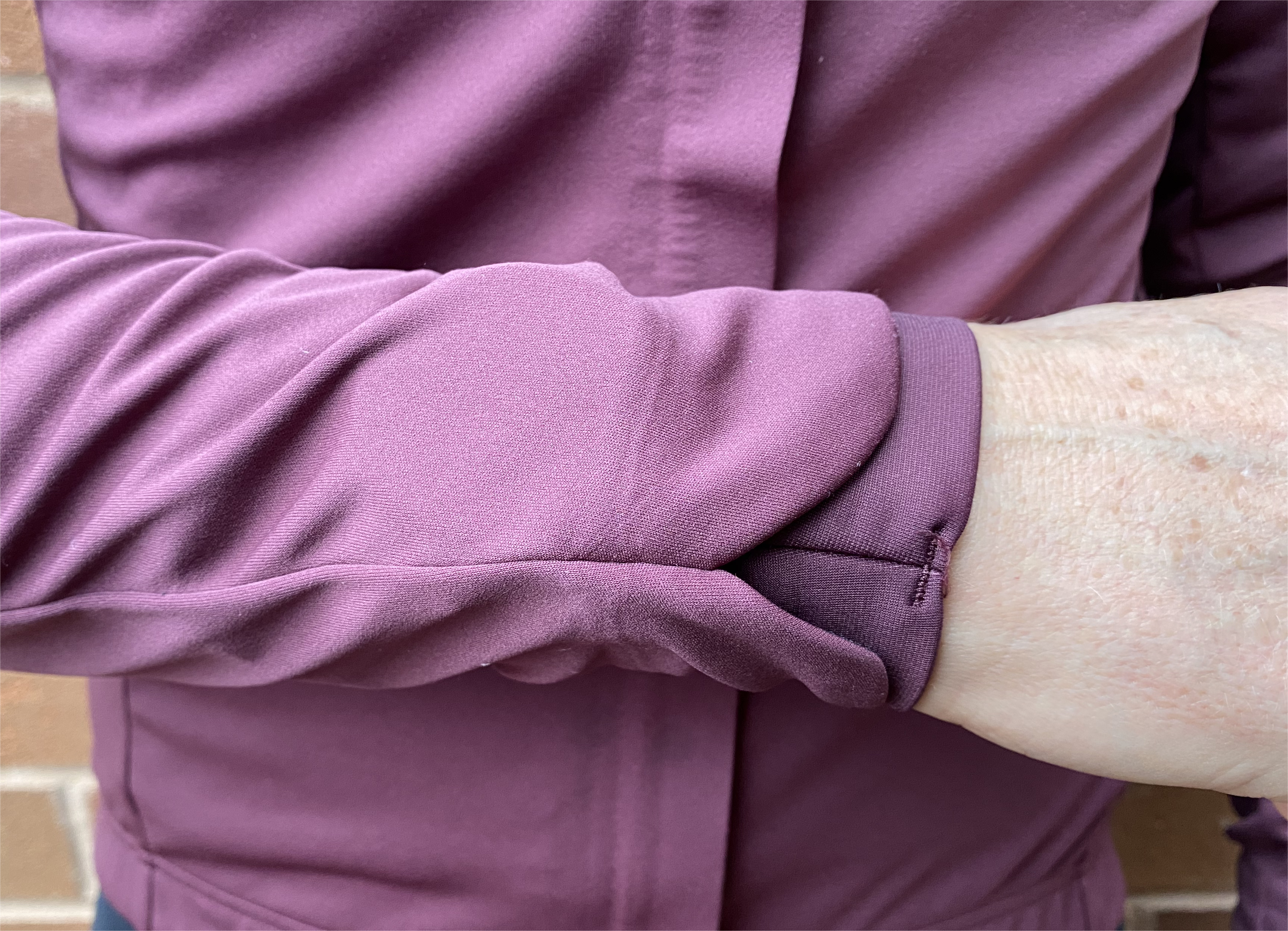 Cuff detail on sleeve