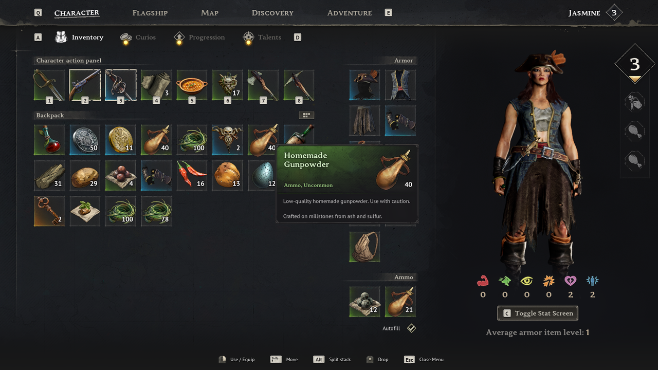 How to craft Gunpowder in Windrose