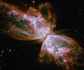 The butterfly nebula has three light year long wings