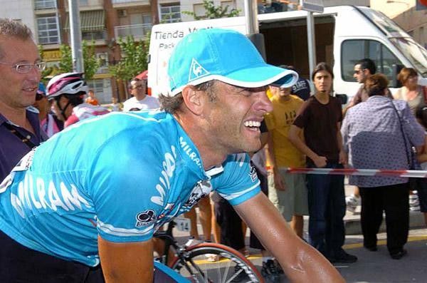 That one hurt! Petacchi looks a little pained after his second win of the Vuelta