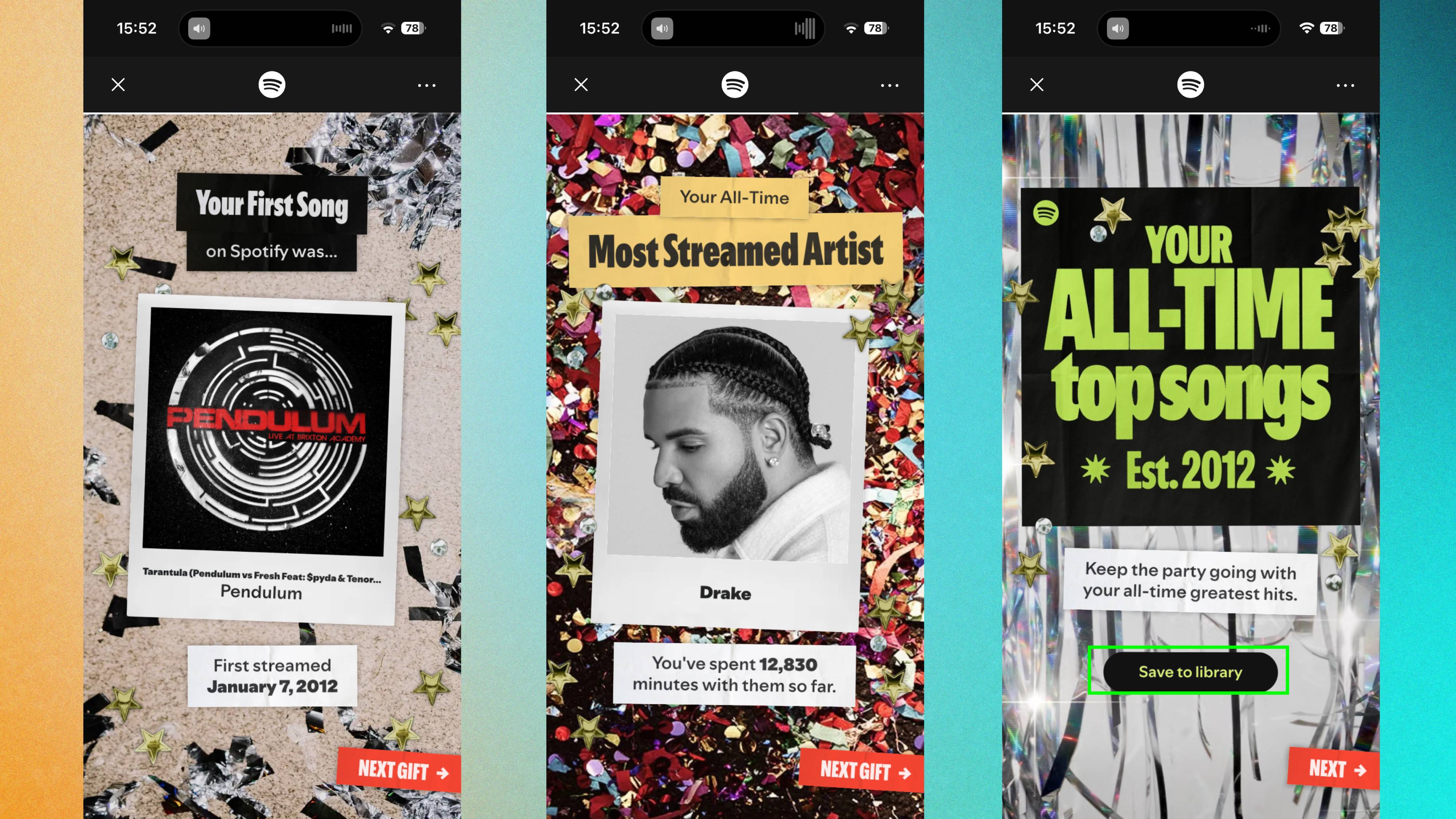 Spotify your Party of The Year(s) stats