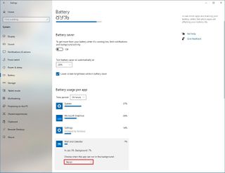 Disable background apps to save battery on school PC