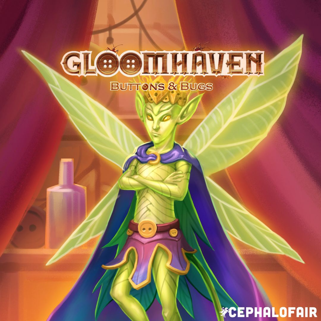 Character art from Gloomhaven: Buttons &amp; Bugs