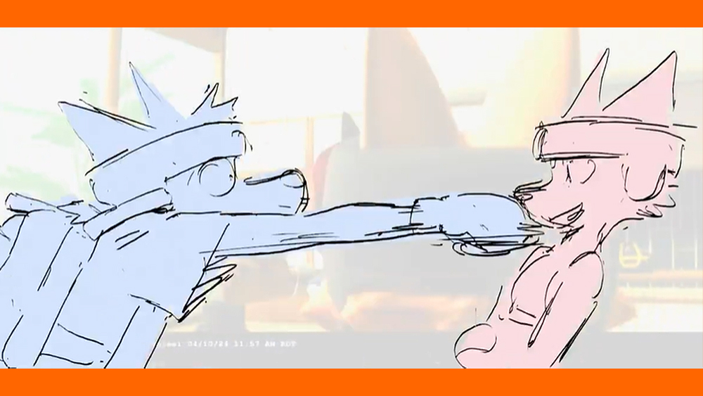 An early sketch of character design for The Bad Guys 2 animation