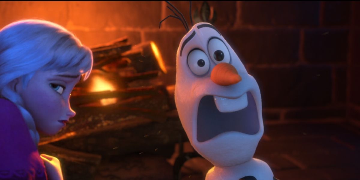 Olaf screaming in Frozen