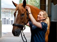 Laura Collett and Noble Bestman at home in 2011