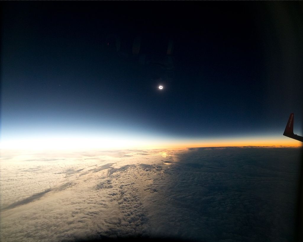 What It's Like Watching a Solar Eclipse From a Plane | Space