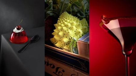 A collage of three different food photos. 