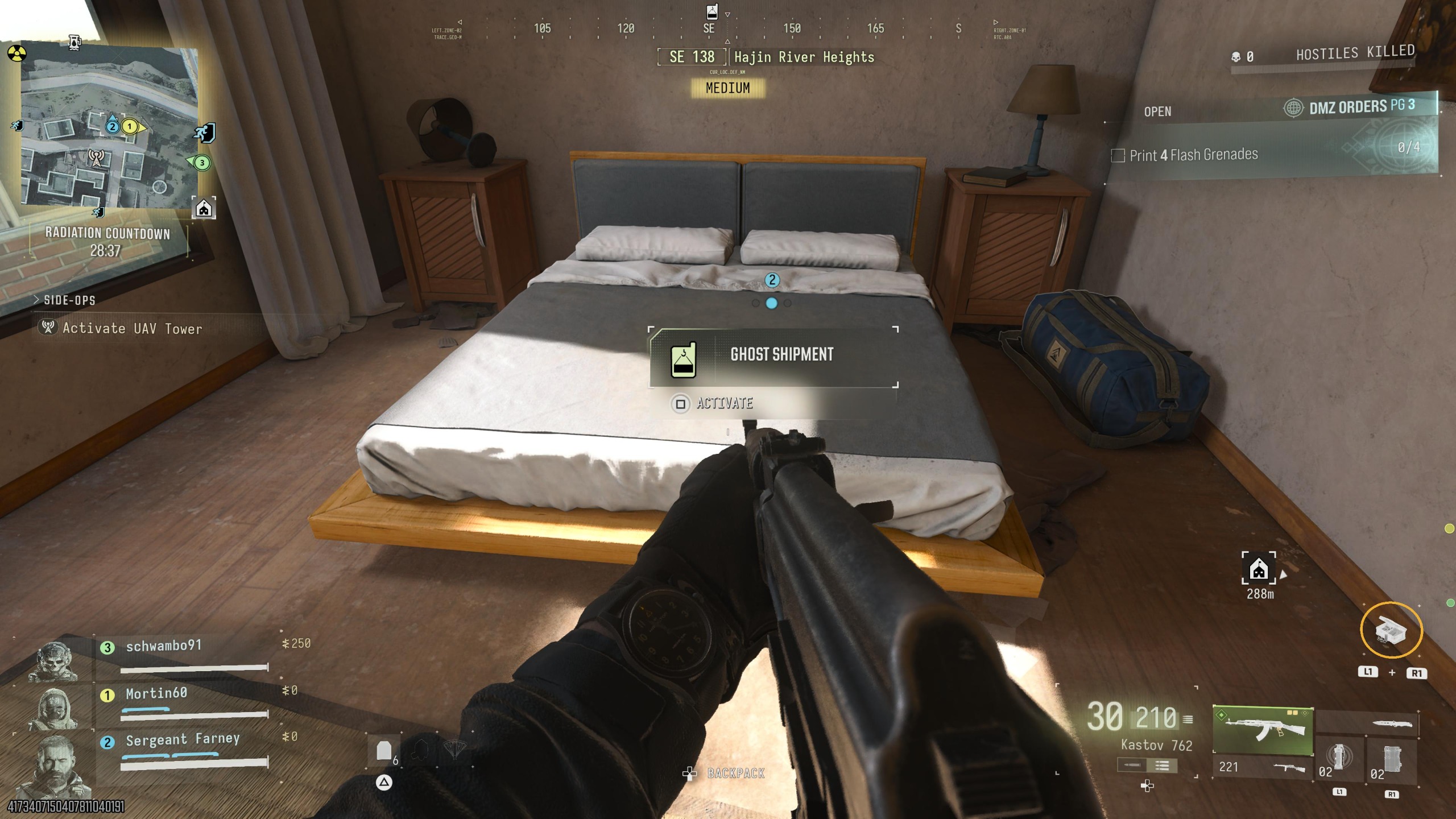 DMZ Dynamic Ops Phone in Modern Warfare 4