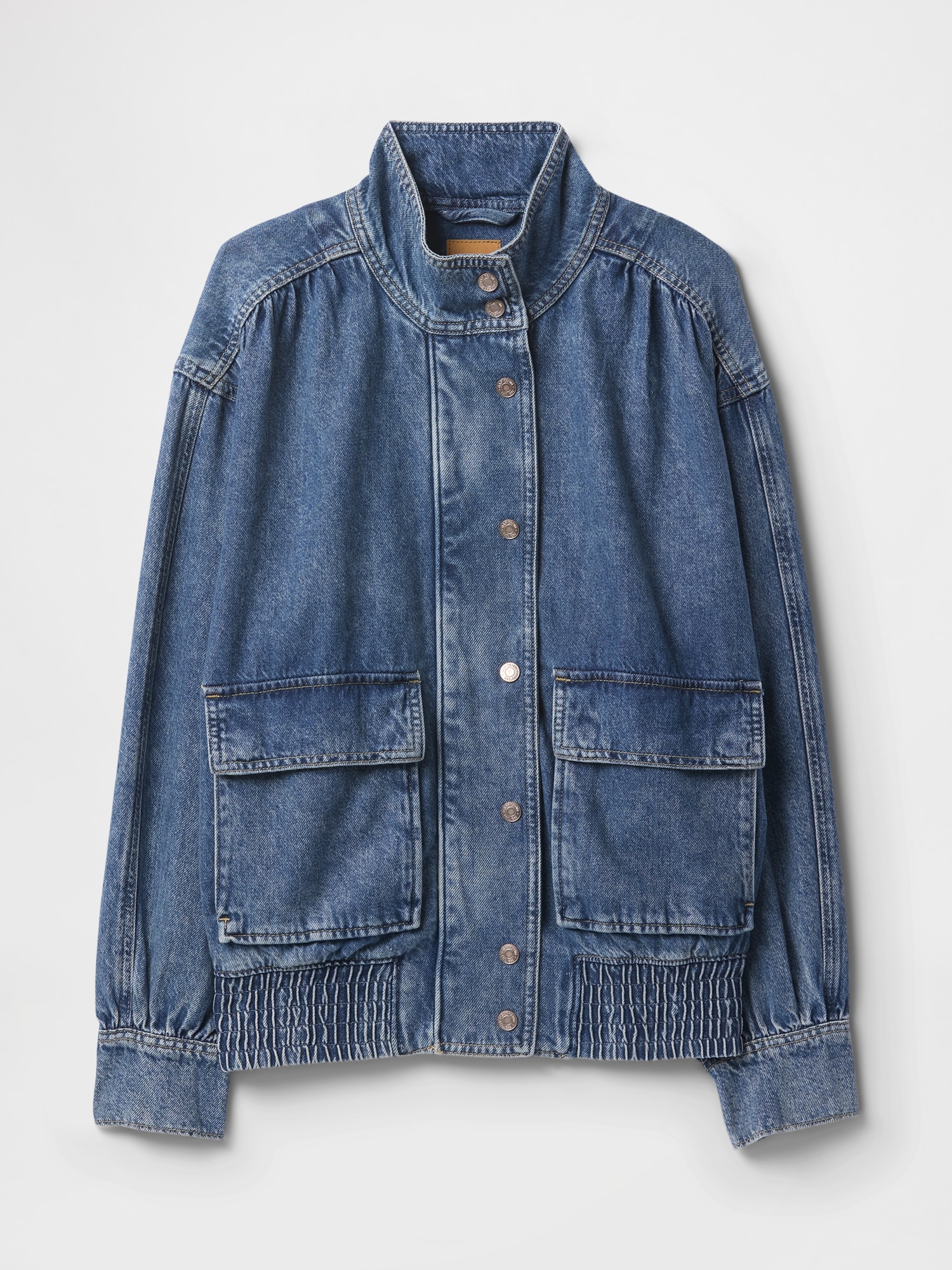 Ultrasoft Denim Bomber Jacket