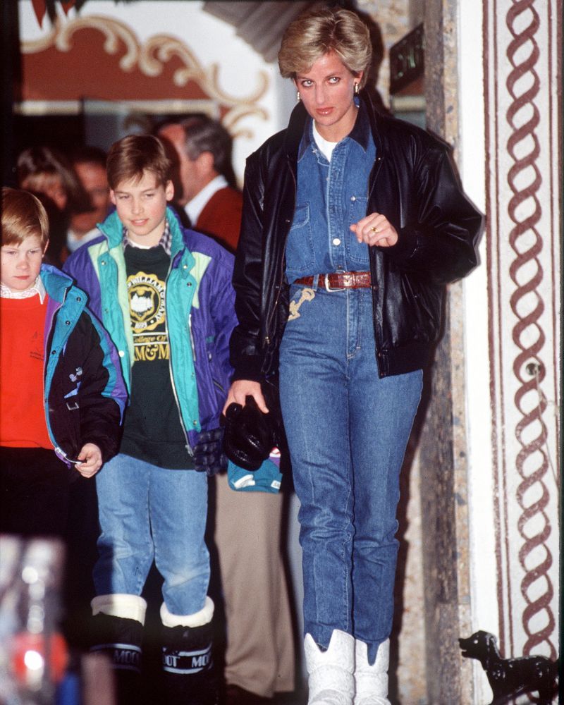 Princess Diana's double denim look