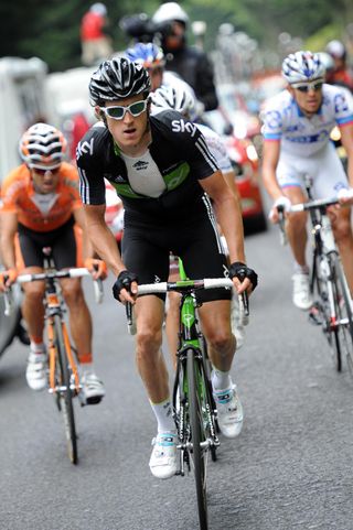 Geraint Thomas in escape, Tour de France 2011, stage 12