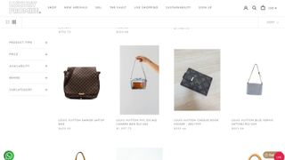 screenshot of Luxury Promise homepage