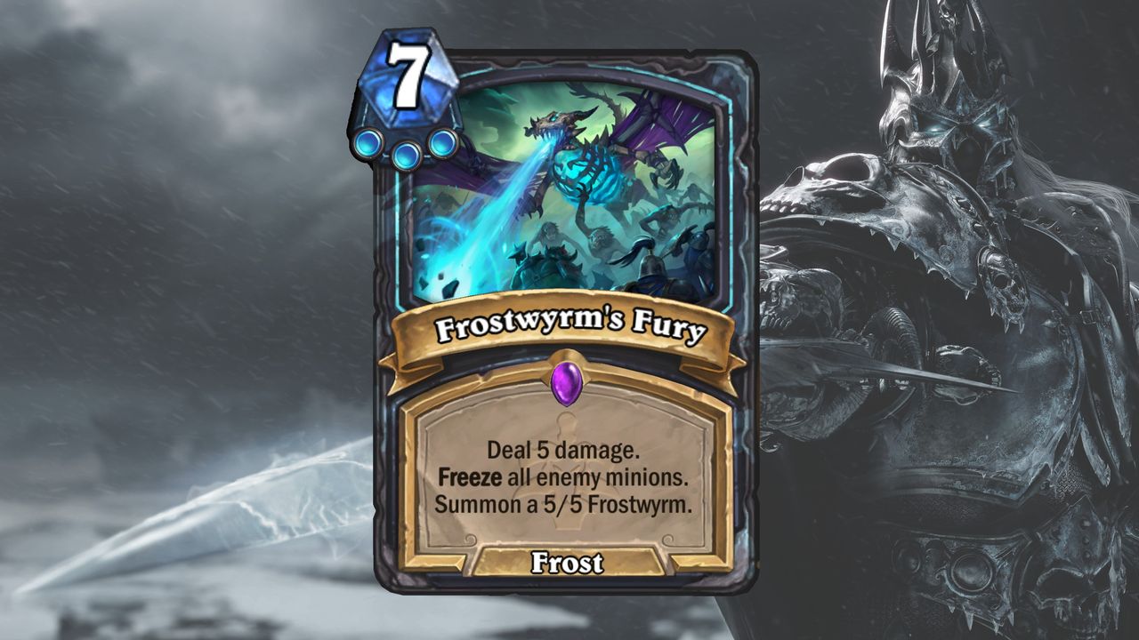 Cards and art from Hearthstone's March of the Lich King expansion.