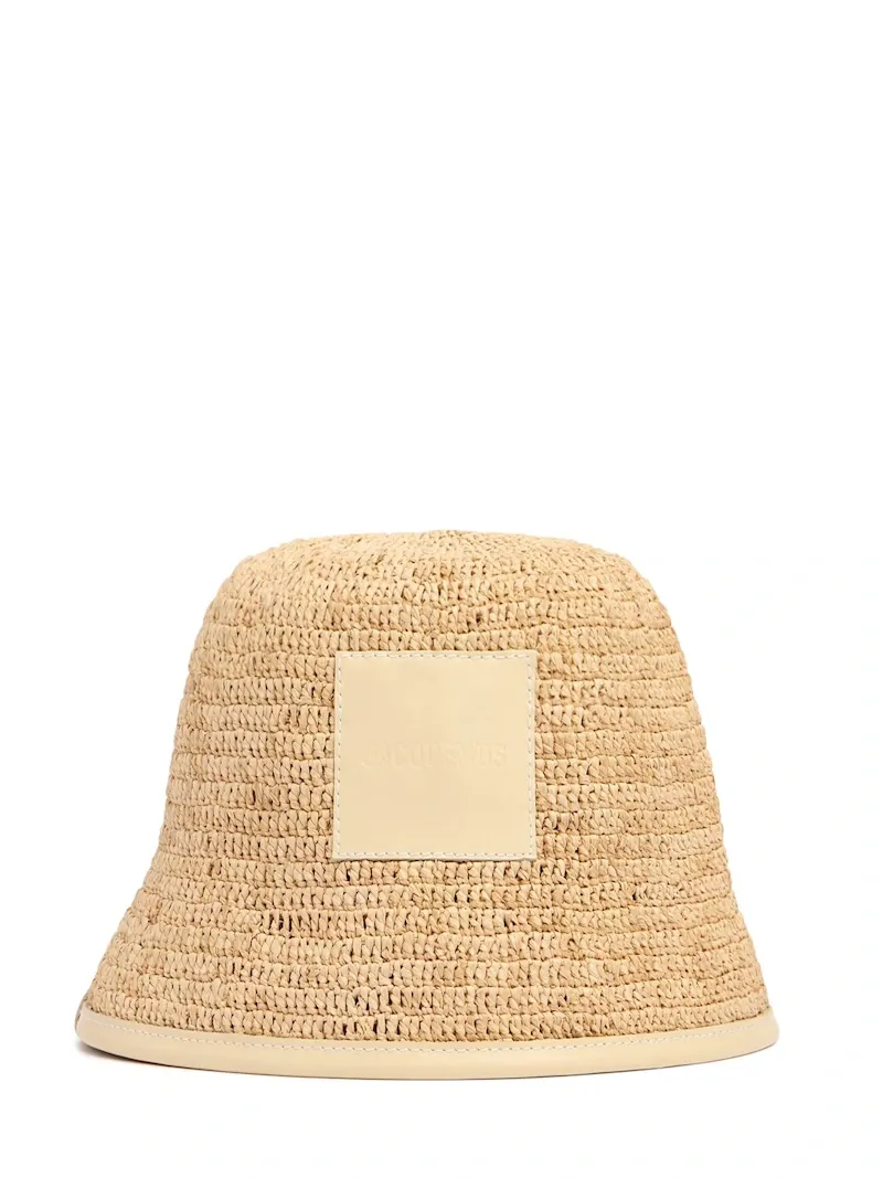 Le Bob Soli Raffia Bucket Hat - Jacquemus - Women - Ivory - 58 Cm