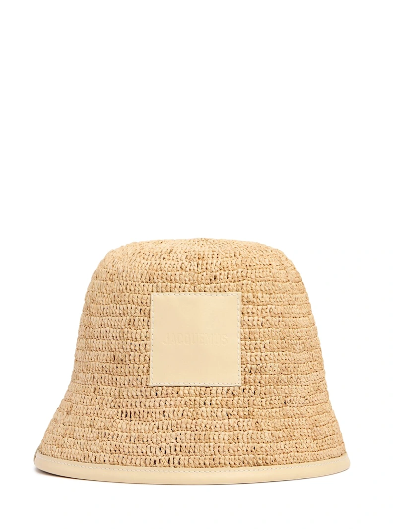 Le Bob Soli Raffia Bucket Hat - Jacquemus - Women - Ivory - 58 Cm