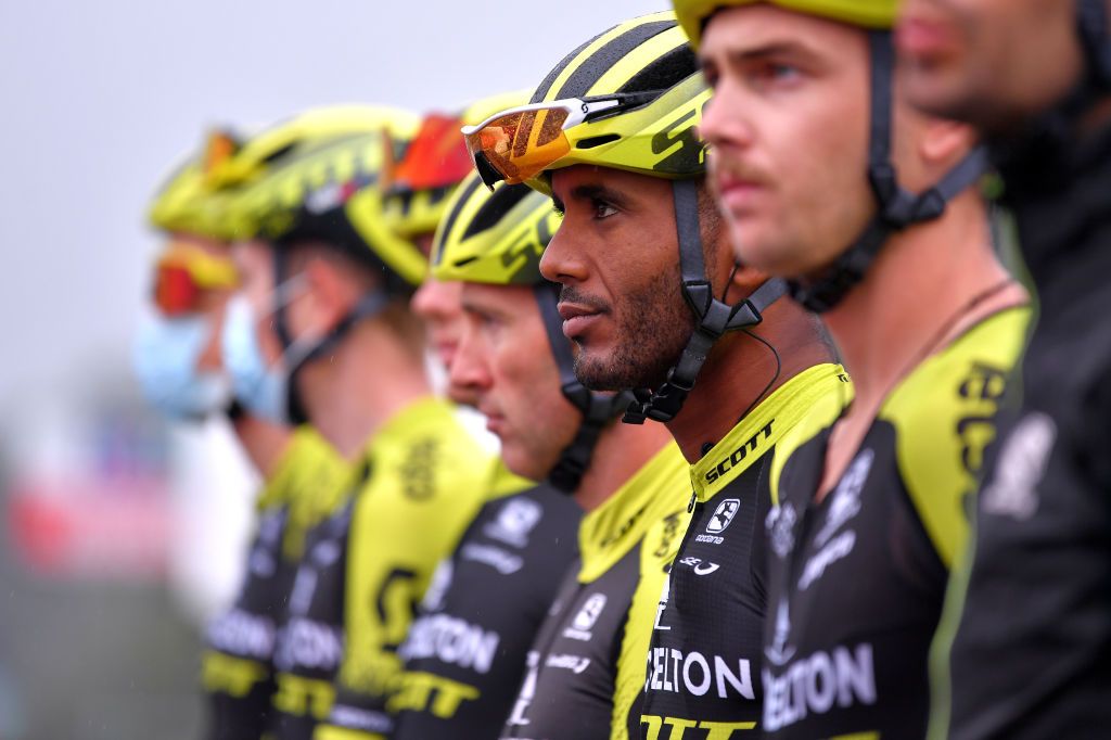 Tsgabu Gebremaryam Grmay of Ethiopia and Team Mitchelton-Scott at the Bretagne Classic