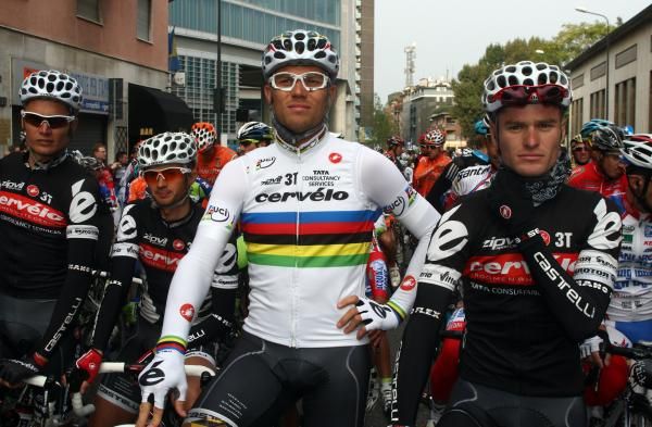 Thor Hushovd was riding his final race for Cervelo.