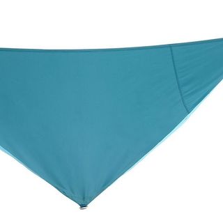 blue colour water repellent shade sail in triangular shape