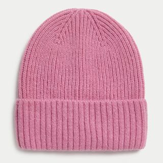 M&S Knitted Pink Beanie