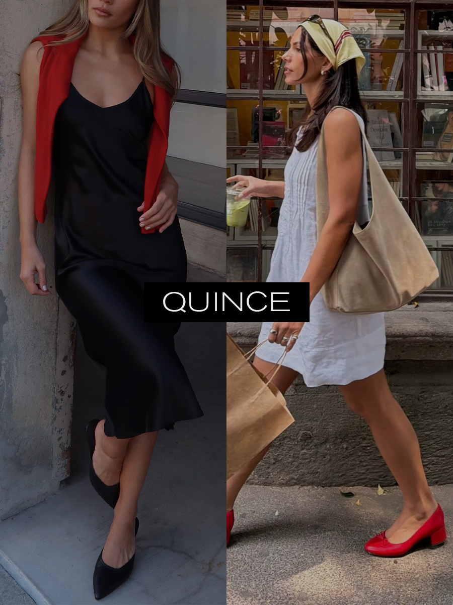 Collage of Girls Wearing Quince