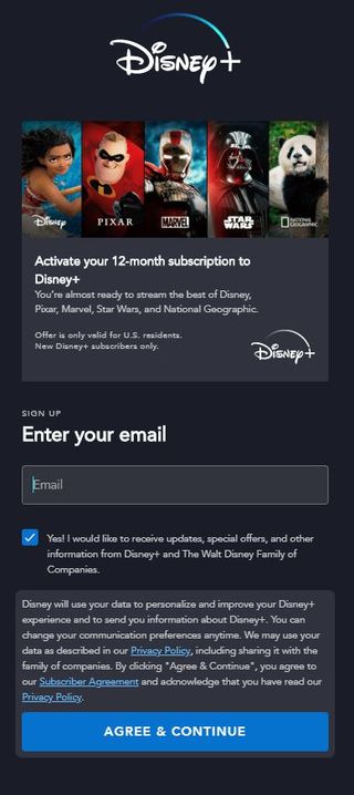 Disney Plus Terms and Services