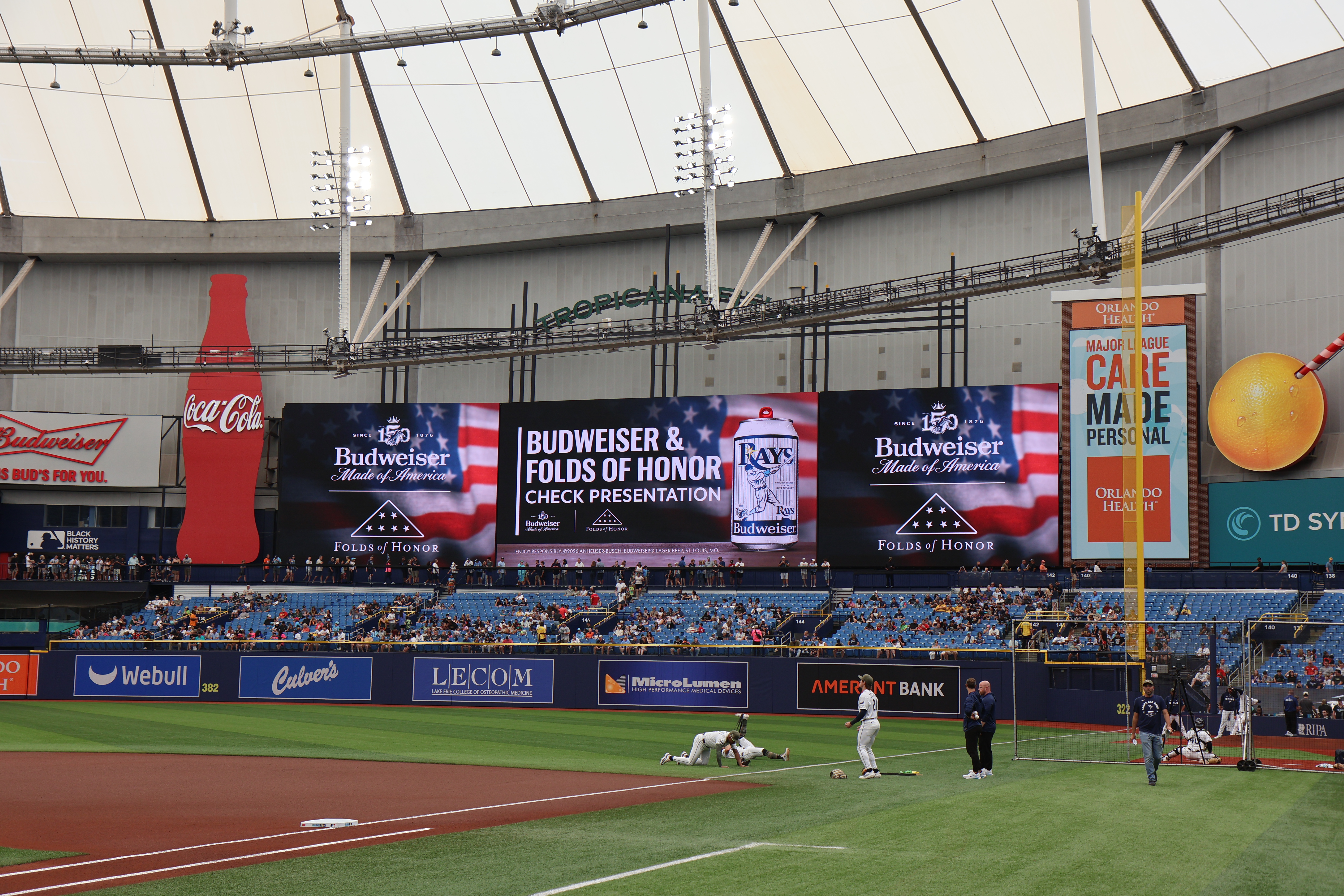 The new LED experience at the Tampa Bay Rays Tropicana Field.