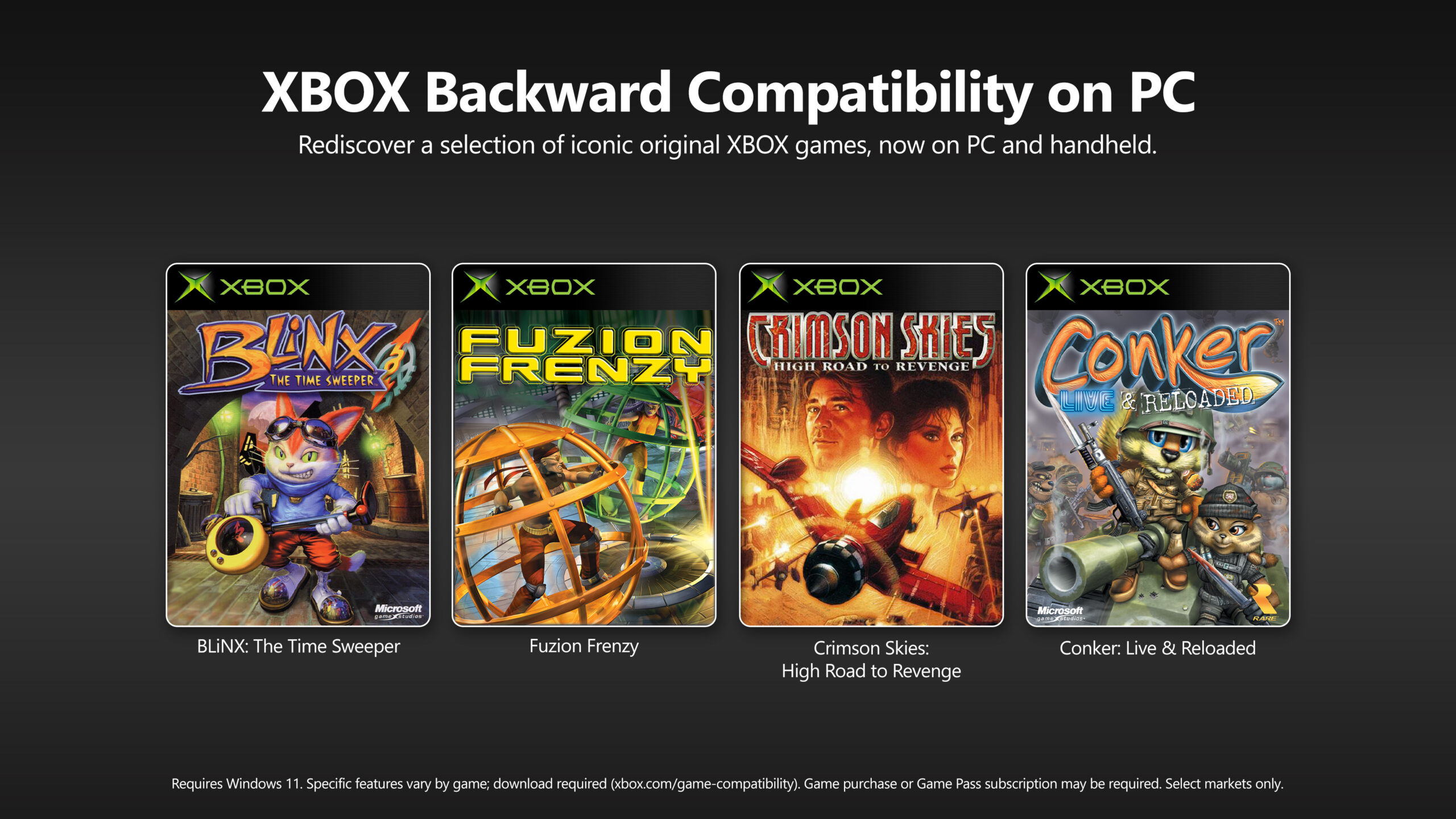 Xbox Backward Compatibility on PC announcement image