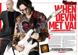 Devin Townsend and Steve Vai in Metal Hammer