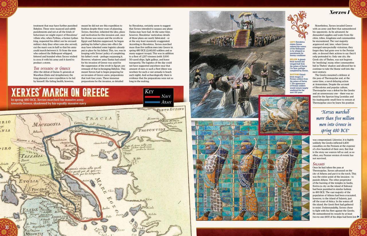 Xerxes I spread 2, All About History 125