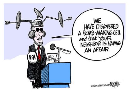 Political cartoon NSA surveillance