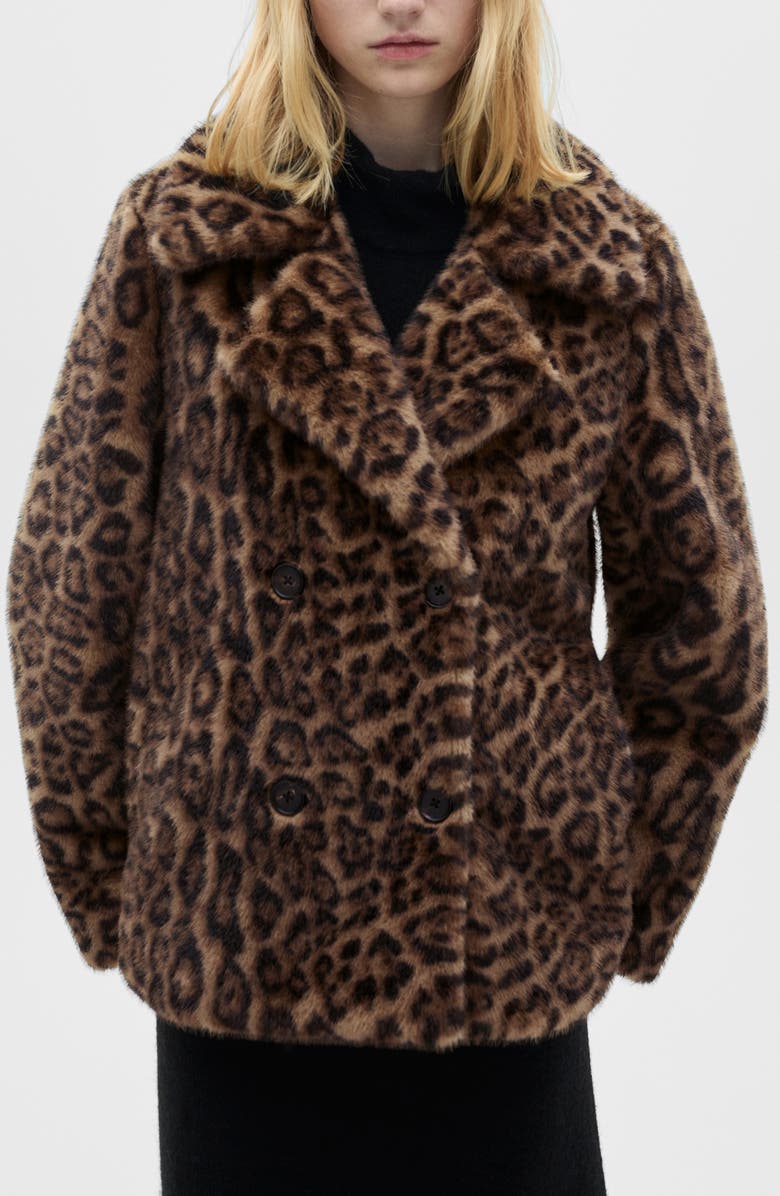 Leopard Faux Fur Coat