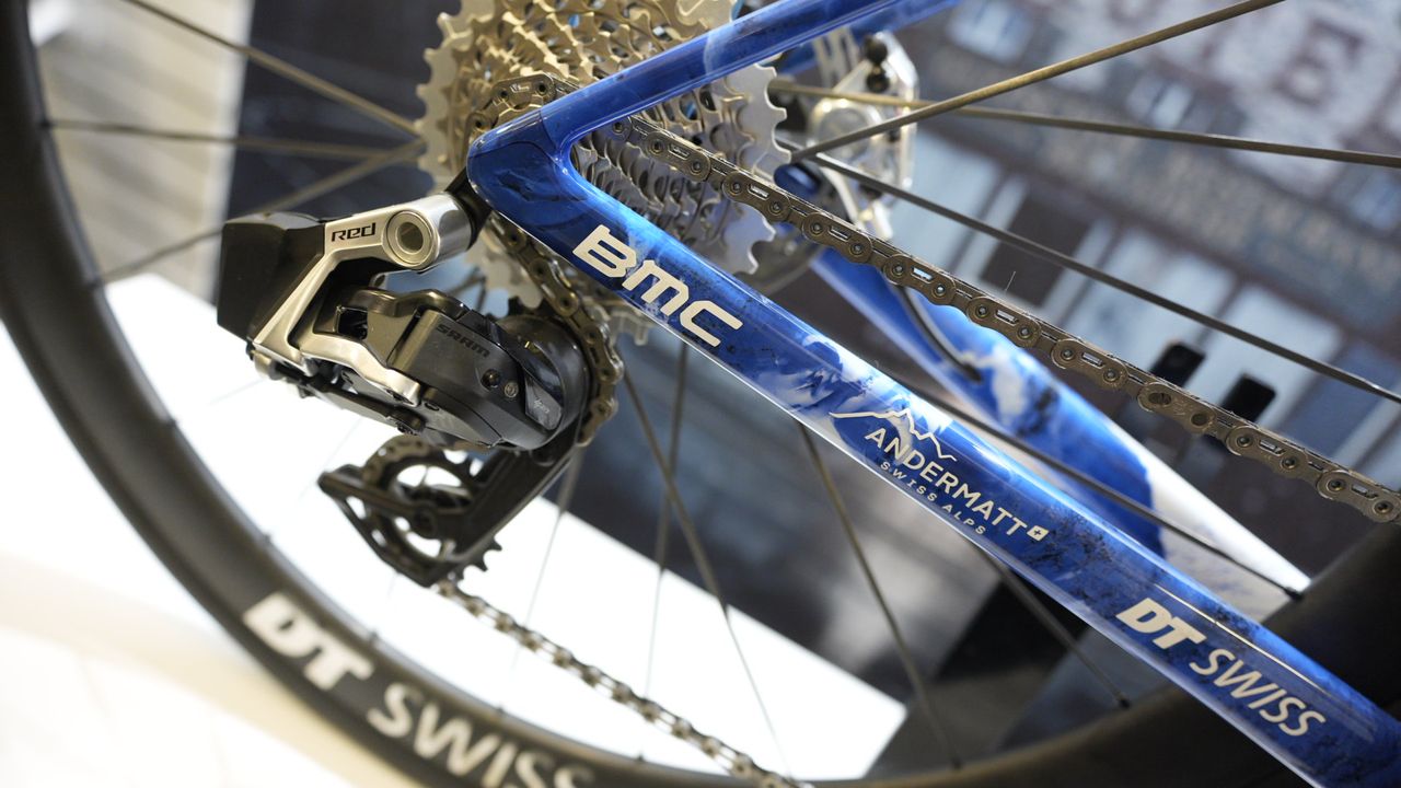 close up details of expensive bikes
