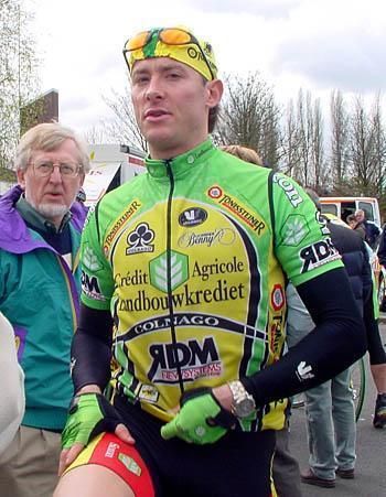 Pauly Burke at the GP Pino Cerami, Belgium, 2001.