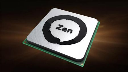 An Artistic Rendering Of An AMD Zen Microprocessor