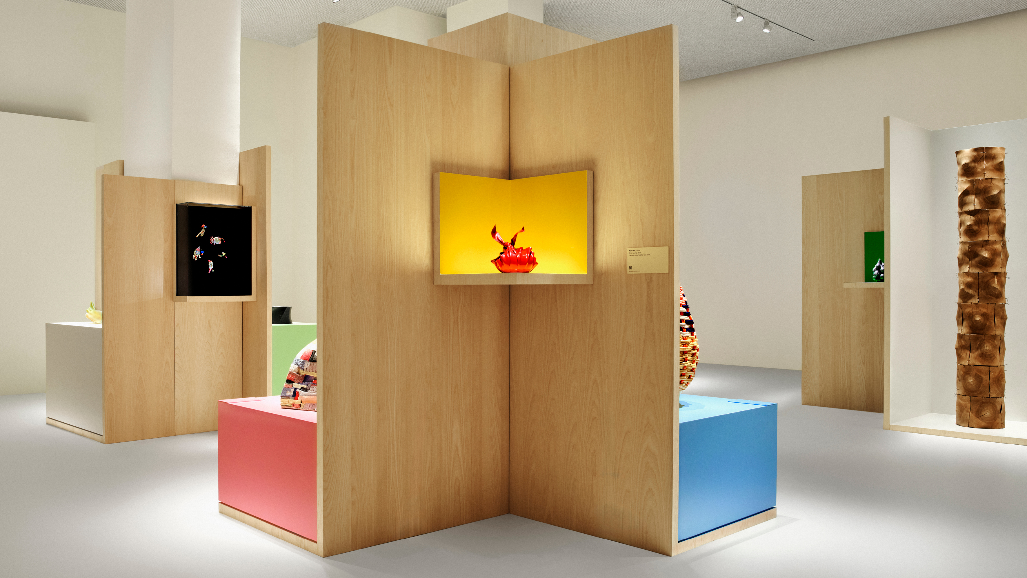 Craft object displayed in gallery space