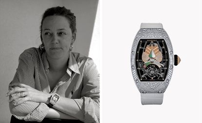 Portrait of Cécile Guenat and Richard Mille RM 71-01 Talisman ladies watch