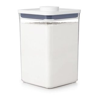 Oxo Good Grips Pop Container - Airtight Food Storage filled with flour