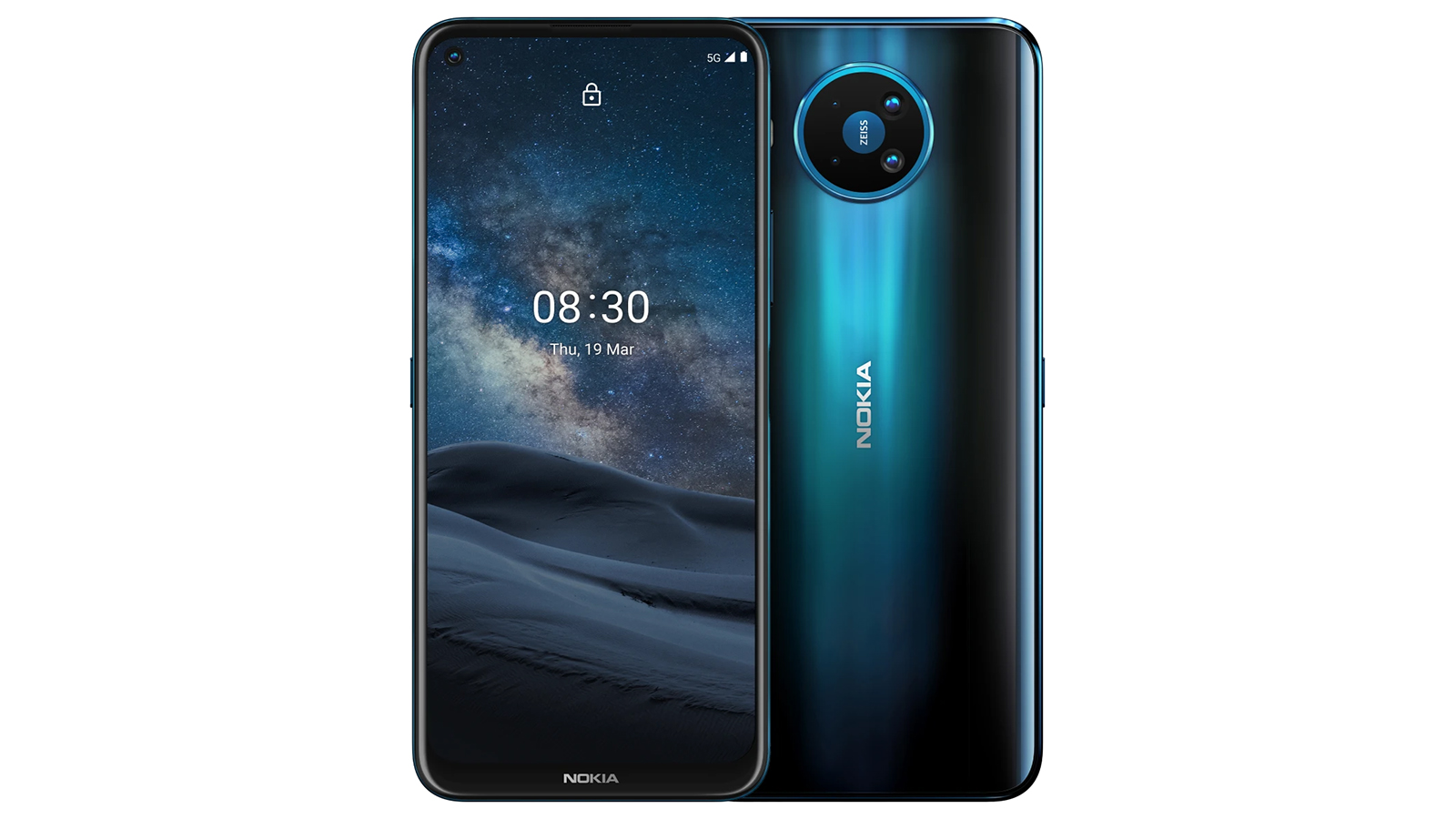 Nokia 8.3 5G Android phone showing camera array