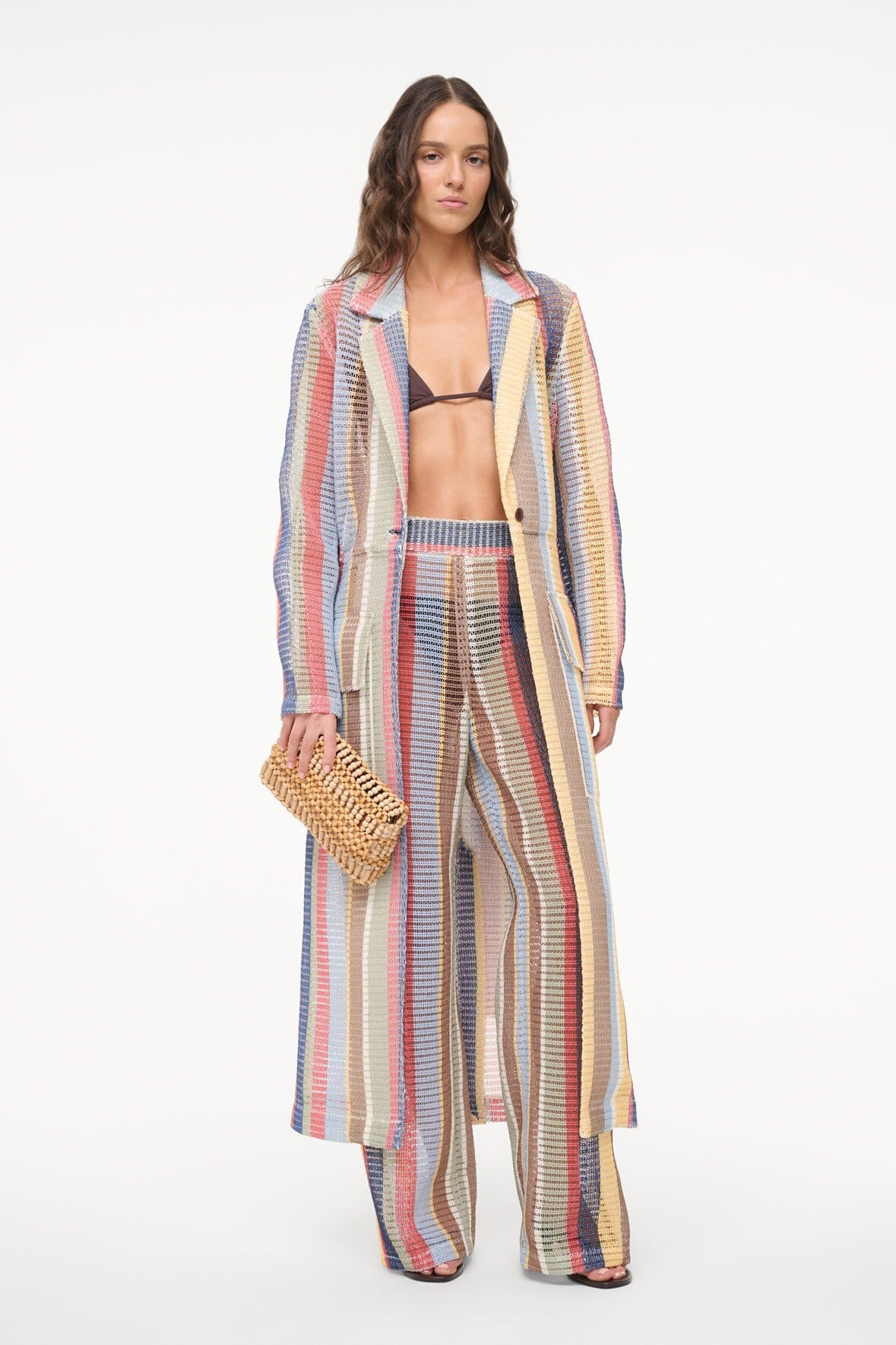 Staud, FREDDIE TRENCH MARKET STRIPE