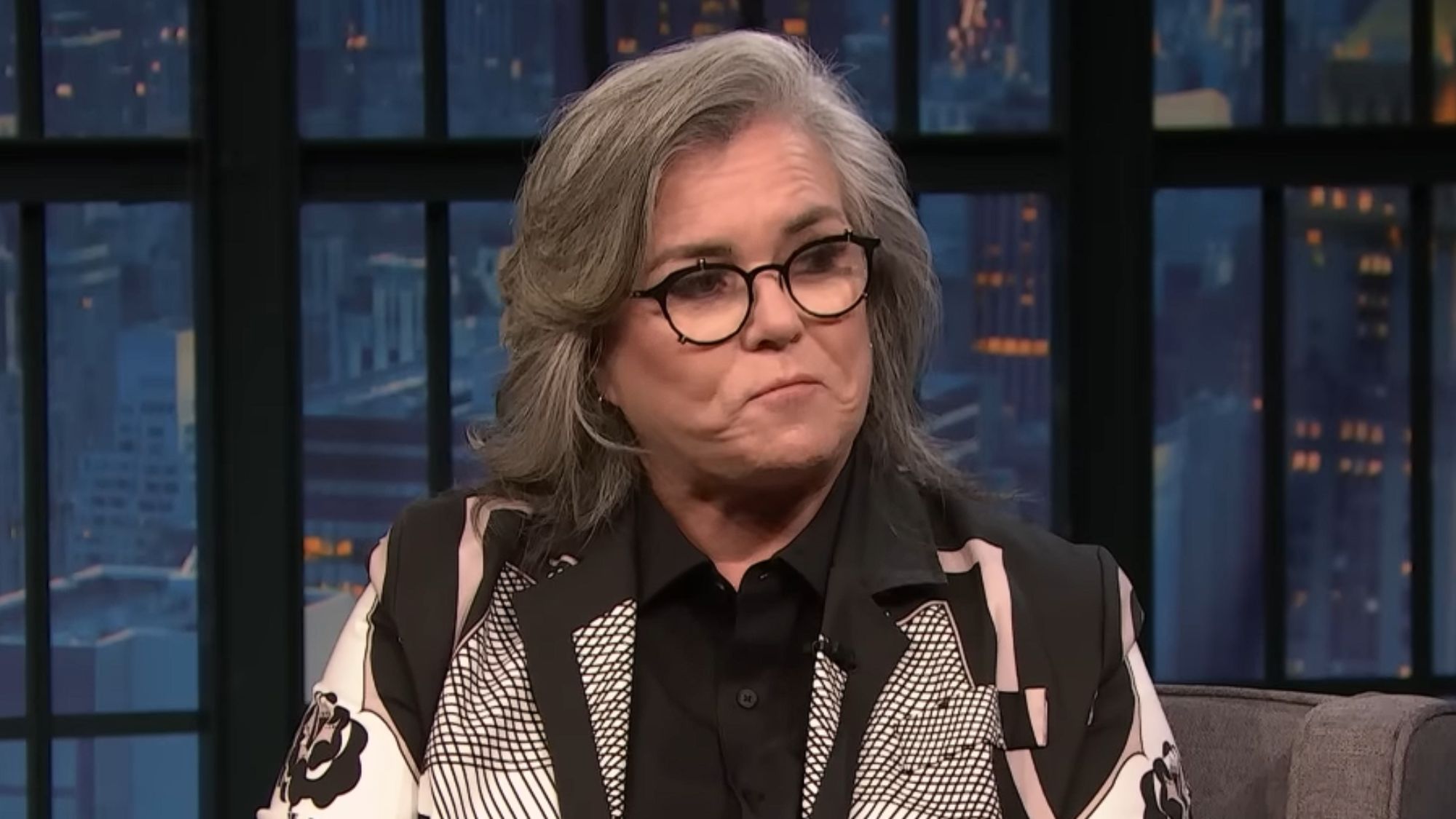 Rosie O'Donnell on Late Night with Seth Meyers.