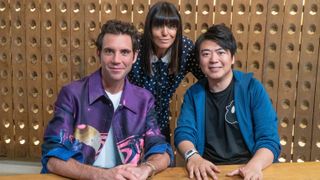 Claudia Winkleman with Mika and Lang Lang for The Piano