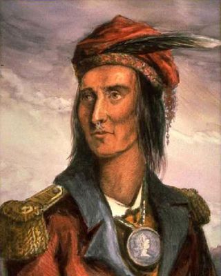 A drawing of Tecumseh.