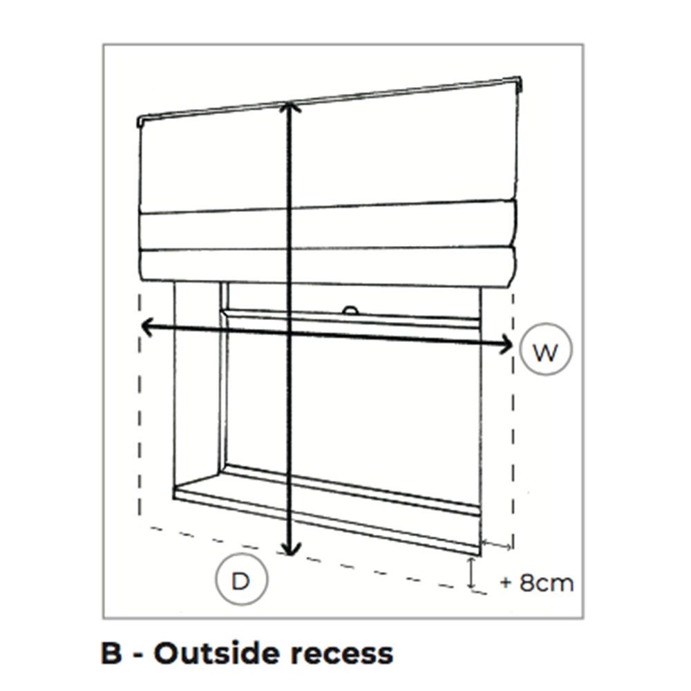 How to measure for blinds for a window including roller and Roman
