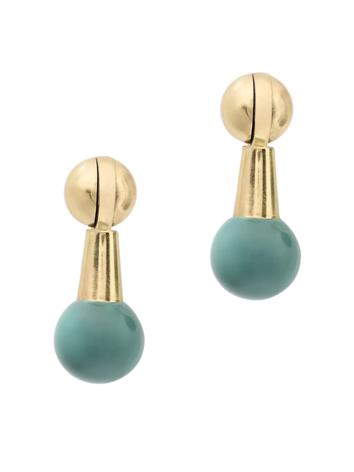 Atina Brass Dangle Knob, Set of 2