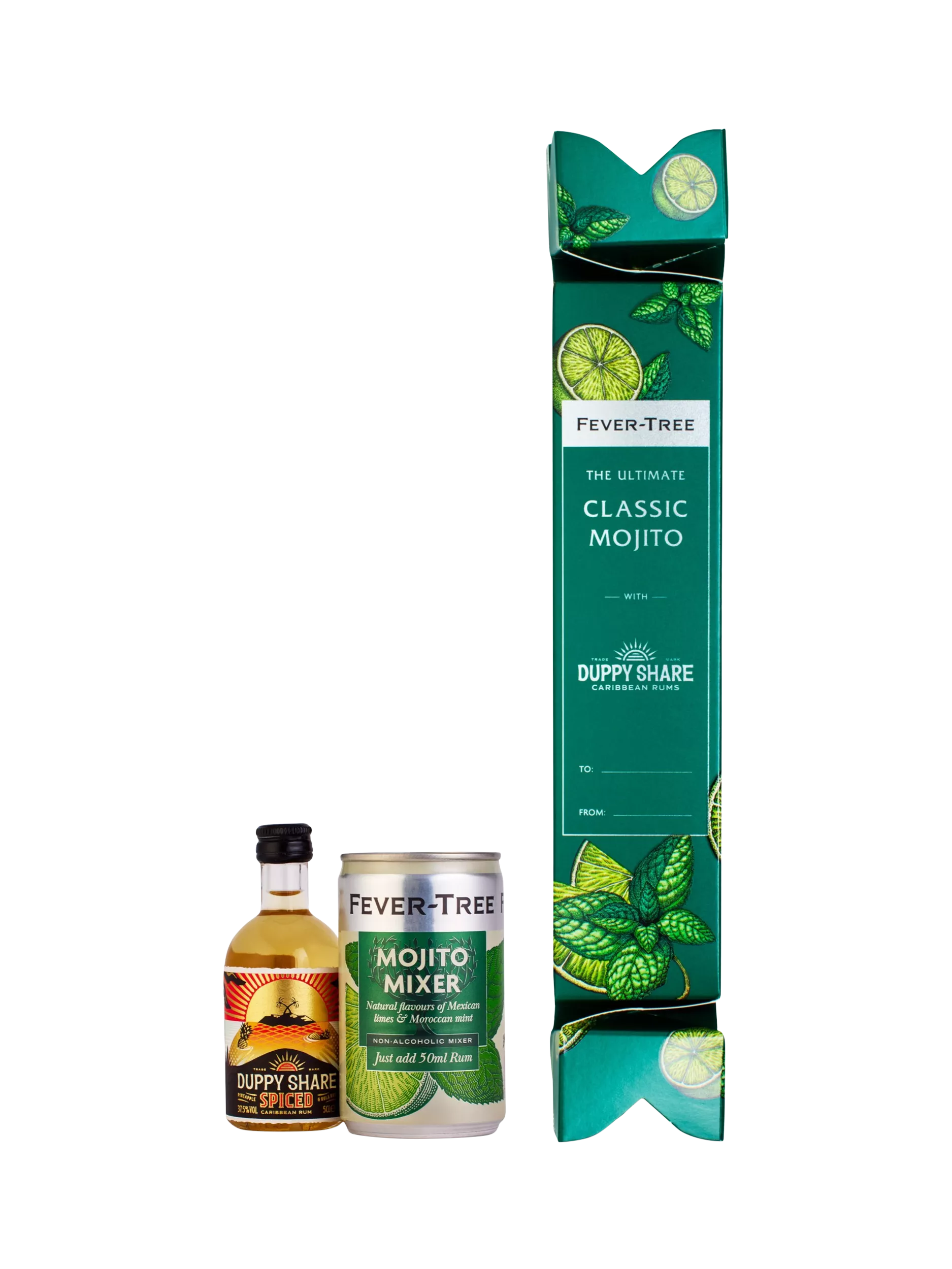 Fever-Tree the Ultimate Classic Mojito Cracker With Duppy Share Spiced Rum, 5cl + 15cl