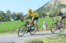 Chris Froome (Sky) in yellow